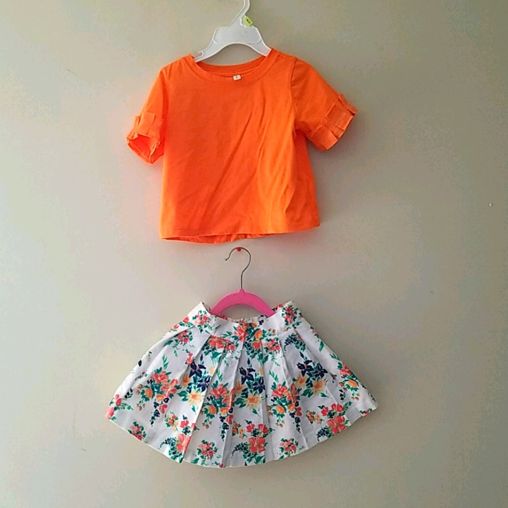 Top and skirt set